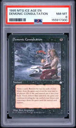 1995 MTG ICE AGE DEMONIC CONSULTATION PSA 8 - Image 1
