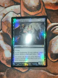 NM FOIL Bloodgift Demon Innistrad ISD MTG Magic the Gathering 1st Edition - Image 1