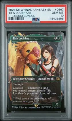 2025 MTG FINAL FANTASY CHOCOBO BUNDLE #0567 TIFA LOCKHART PSA 10 - Image 1
