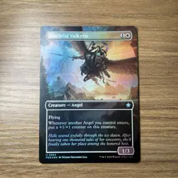 MTG Youthful Valkyrie 0303 | FOIL BORDERLESS | NM Near Mint | FDN | 2024 - Image 1