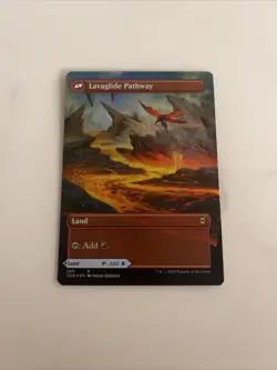 Magic The Gathering - Riverglide Pathway - Borderless FOIL - Zendikar Rising MTG - Image 1