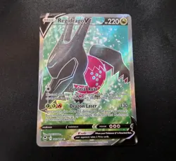 Regidrago V 183/195 Full Art Ultra Rare Silver Tempest Pokemon Card NM - Image 1