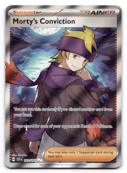 Morty's Conviction NM Temporal Forces 201/162 Pokemon TCG Holo - Image 1
