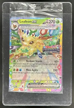 2025 Pokemon Prismatic Evolutions Leafeon ex Promos Sealed #006/131 SGC 5 - Image 1