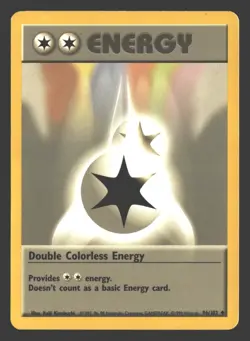 Double Colorless Energy Base Set #096/102 Pokemon - Image 1