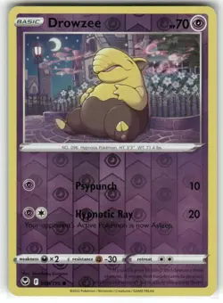 Drowzee 060/195 Silver Tempest Reverse Holo Pokemon TCG - Image 1