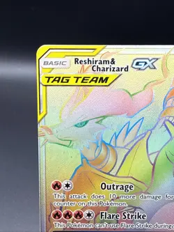 Reshiram & Charizard GX 217/214 Unbroken Bonds Secret Rare Full Art Holo Pokemon - Image 4