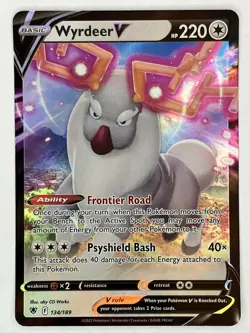 Wyrdeer V NM Astral Radiance 134/189 Worlds 2023 Pokemon TCG Holo - Image 2