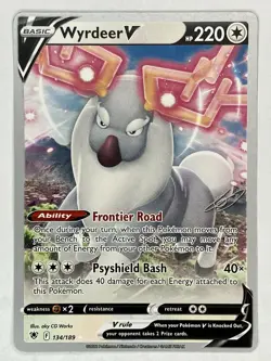 Wyrdeer V NM Astral Radiance 134/189 Worlds 2023 Pokemon TCG Holo - Image 4