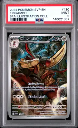 2024 POKEMON SVP EN-SV BLACK STAR PROMO #130 KINGAMBIT PSA 9 - Image 1