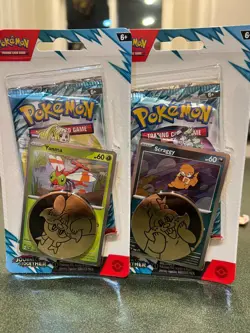 Pokemon TCG Journey Together 2 Coin Blister Packs x2 foil NEW 3 Sealed packs - Image 4