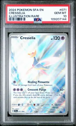 Cresselia 2024 071 PSA 10 Pokemon Shrouded Fable En Illustration Rare Gem Mint - Image 1