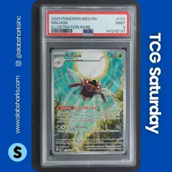 2025 POKEMON MEGA EVOLUTION #137/132 NINJASK ILLUSTRATION RARE PSA 9 - Image 1