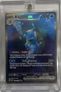 Pokemon Blastoise ex 200/165 SV: Scarlet & Violet 151 Ultra Rare Holo English - Image 1