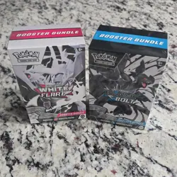 Pokemon TCG Booster Bundle Scarlet & Violet White Flare Black Bolt 2 Boxes - Image 1