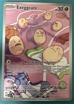 Pokemon Exeggcute 192/191 SV08 Surging Sparks Illustration Rare Holo Eng 30HP - Image 1