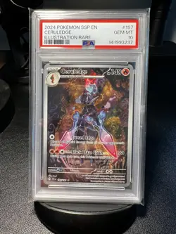 2024 Pokemon Surging Sparks Ceruledge #197/191 PSA 10 - Image 1