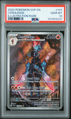 2024 Pokemon Surging Sparks Ceruledge #197/191 PSA 10 - Image 3
