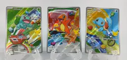 Pokemon First Partner Illustration Collection Series 1 Kanto Gen 1 Starters Set - Image 3