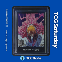 2025 ONE PIECE OP10 ROYAL BLOOD DON!! CARD BLACK BORDER DONQUIXOTE DONFLAMINGO - Image 1