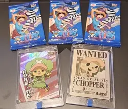 🔥One Piece 3 Pack Lot+ 2 TONY TONY CHOPPER SUPER RARE w/hard case FREE SHIPPING - Image 1