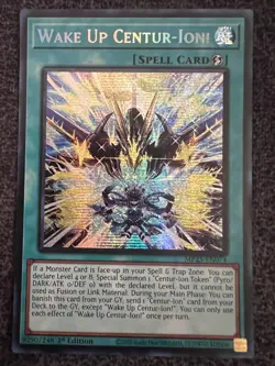 Yugioh Wake Up Centur-Ion! MP25-EN074 Prismatic Secret Rare 1st Edition NM - Image 1