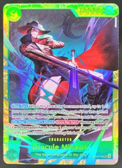 2026 One Piece Azure Sea's Seven Dracule Mihawk Secret Rare #OP14-119 MS2 - Image 1