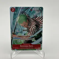 ONE PIECE AZURE SEA'S SEVEN RORONOA ZORO ALT ART OP14-015 English - Image 1