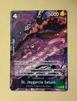 St. Jaygarcia Saturn (Alternate Art) OP13-083 One Piece Foil NM - Image 1