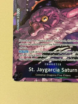 St. Jaygarcia Saturn (Alternate Art) OP13-083 One Piece Foil NM - Image 4