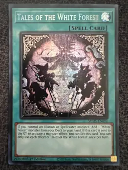 Yugioh Tales of the White Forest MP25-EN092 Prismatic Secret Rare 1st Edition NM - Image 1