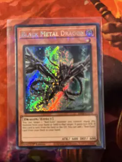 Yugioh Black Metal Dragon RA04-EN016 Secret Rare 1st Ed Near Mint - Image 1