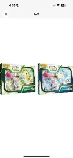 Pokemon TCG Leafeon + Glaceon VSTAR Special Collection Boxes SET Sealed IN HAND - Image 1
