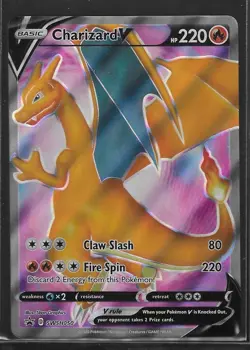 Charizard V SWSH050 - Full Art Holo NM - Pokemon Black Star Promo - Image 1