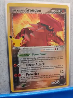 Pokemon TCG Team Magma’s Groudon - Celebrations 9/95 - NM-MT - Image 1