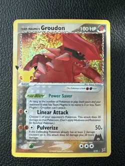 Team Magma's Groudon 9/95 Classic Collection Celebrations Pokemon TCG - Image 1