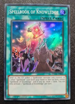 Spellbook of Knowledge Yu-Gi-Oh! INCH-EN059 1st Super Rare - Image 1