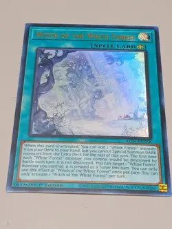 Yugioh Witch of the White Forest ALIN-EN058 Ultra Rare 1st Edition NM - Image 1