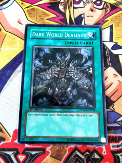 Dark World Dealings ston-en038 1st Edition (MP) Super Rare Yu-Gi-Oh! - Image 1