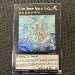 Chasma, Dragon Ruler of Auroras ALIN-EN047 Secret Rare 1st Edition Yu-Gi-Oh! - Image 1
