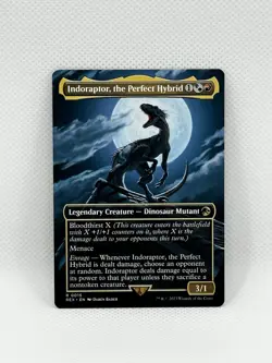 Mtg Indoraptor, the Perfect Hybrid (Borderless) Universes Beyond: Jurassic World - Image 1