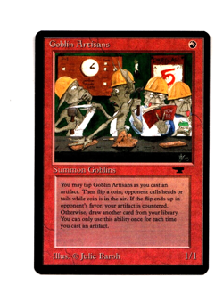 MTG Goblin Artisans SP/NM- Antiquities Magic the Gathering ~ Free Shipping ~ - Image 1