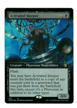 MTG Activated Sleeper Foil Extended Art Commander Dominaria United Magic TCG - Image 1