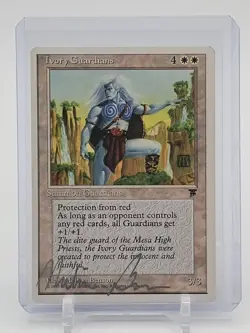 IVORY GUARDIANS 1995 MAGIC THE GATHERING CHRONICLES MELISSA BENSON AUTO Q0859 - Image 1