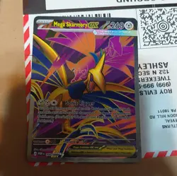 Pokemon Mega Skarmory EX Holo Full Art 106/088 260 HP 220 Steel English Card - Image 1