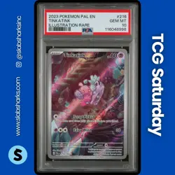 2023 POKEMON SV PALDEA EVOLVED #216/193 TINKATINK ILLUSTRATION RARE PSA 10 - Image 1