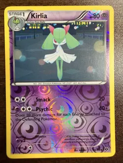 POKEMON CARD 2012 NEXT DESTINIES KIRLIA 56/99 RH REVERSE HOLO - Image 1