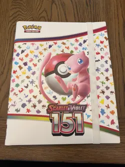 Pokemon TCG S&V 151 Scarlet & Violet BINDER ONLY NO CARDS Cards Storage 9 Pocket - Image 1