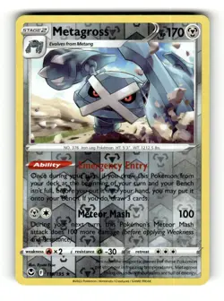 Metagross 119/195 Rare Silver Tempest Pokemon Reverse Holo - Image 1