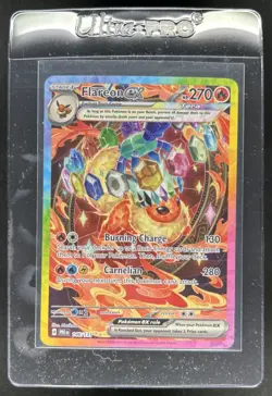 2025 Pokemon Prismatic Evolutions Flareon ex #146/131 - Image 1